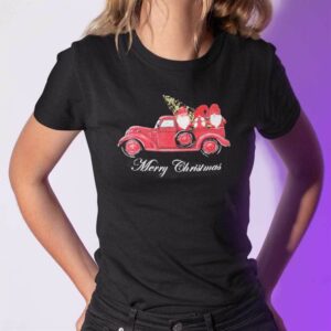 Merry Christmas Car Gnome Santa Shirt