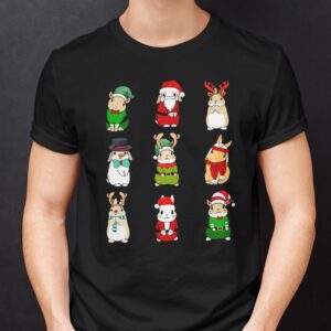 Rabbit Christmas Shirt I Love Rabbits Happy Christmas