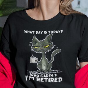 What Day Is Today Who Cares Im Tired Shirt Cat Halloween